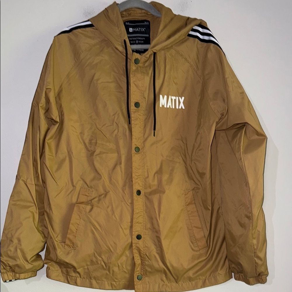Matix Compton Surf Club Los Angeles Tan Windbreaker Size L